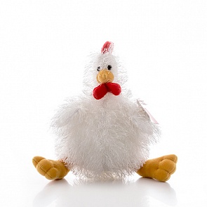 Игрушка мягкая - Курочка белая, 25 см. (Aurora, 10-304)